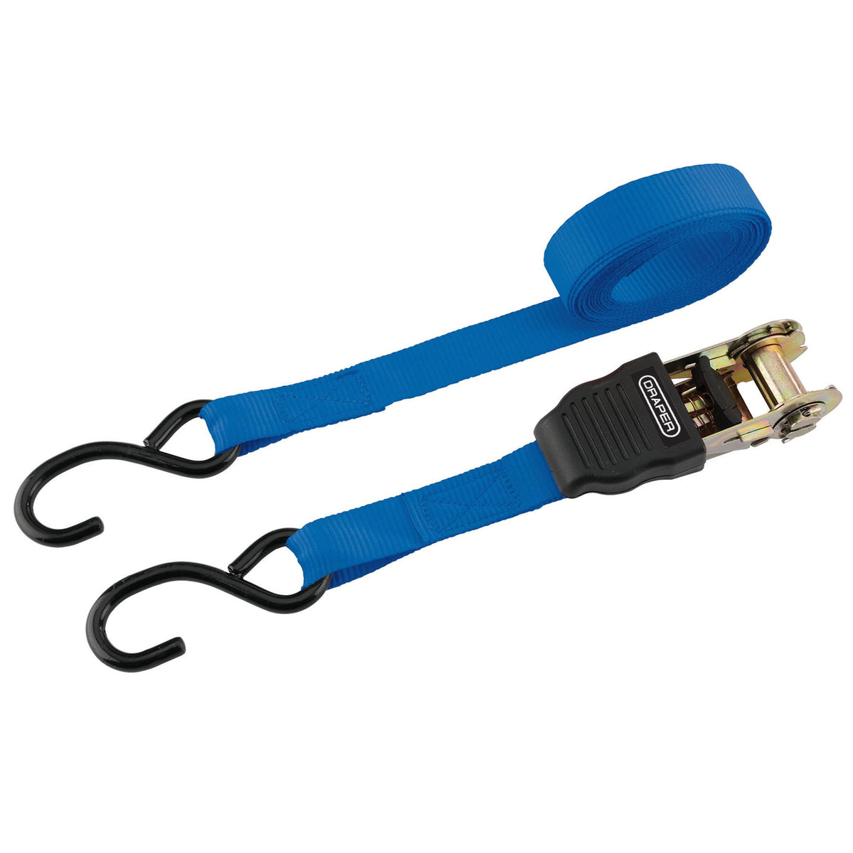 Ratchet Tie Down Straps, 4.5m x 25mm, 225kg (4 Piece) : Model No. RTDS250C/4