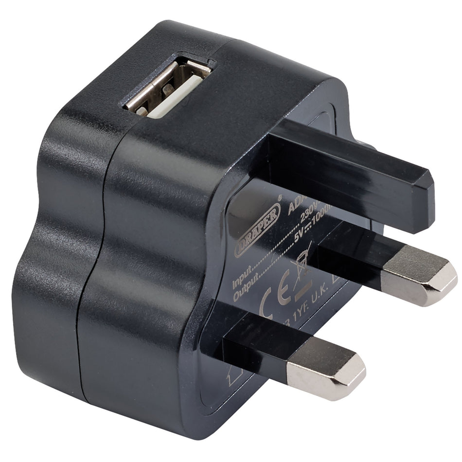 230V USB Charger, 1 Amp: Model No. AUSB(UK)