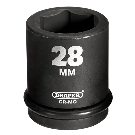 DRAPER Expert 28mm 3/4in. Square Drive Hi-Torq 174; 6 Point Impact Socket: Model No.419-MM