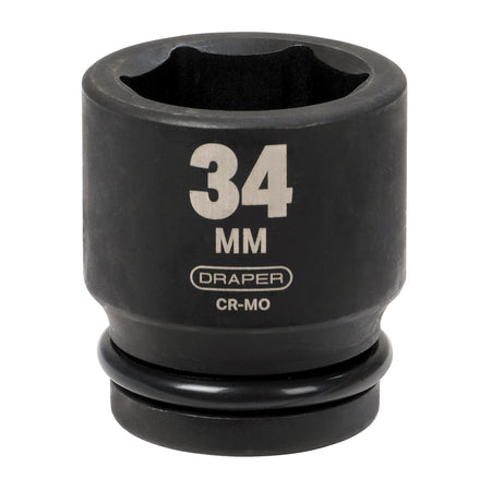 DRAPER Expert 34mm 3/4in. Square Drive Hi-Torq ; 6 Point Impact Socket: Model No.419-MM