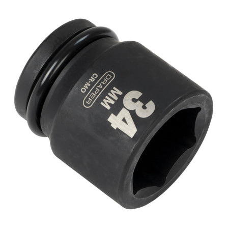 DRAPER Expert 34mm 3/4in. Square Drive Hi-Torq ; 6 Point Impact Socket: Model No.419-MM