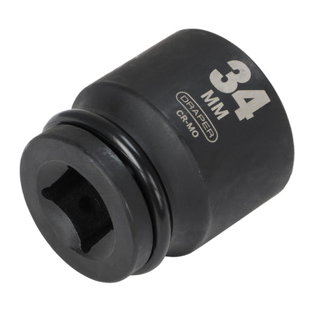 DRAPER Expert 34mm 3/4in. Square Drive Hi-Torq ; 6 Point Impact Socket: Model No.419-MM