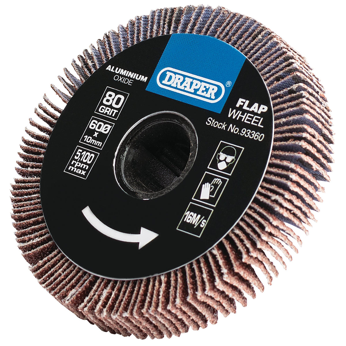 Aluminium Oxide Flap Wheel, 10 x 60mm, 80 Grit: Model No. APT256