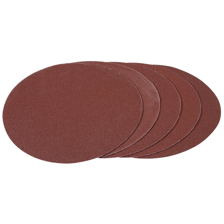 Hook and Loop Aluminium Oxide Sanding Discs, 180mm, 100 Grit (Pack of 5): Model No. APT257