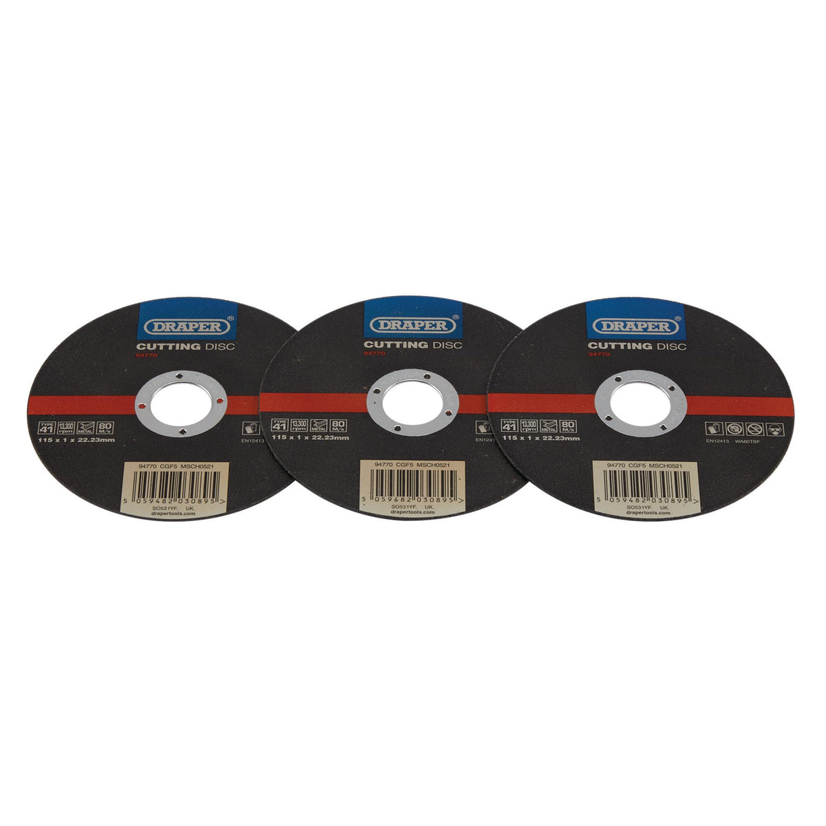 Metal Cutting Disc, 115 x 1 x 22.23mm: Model No. CGF5