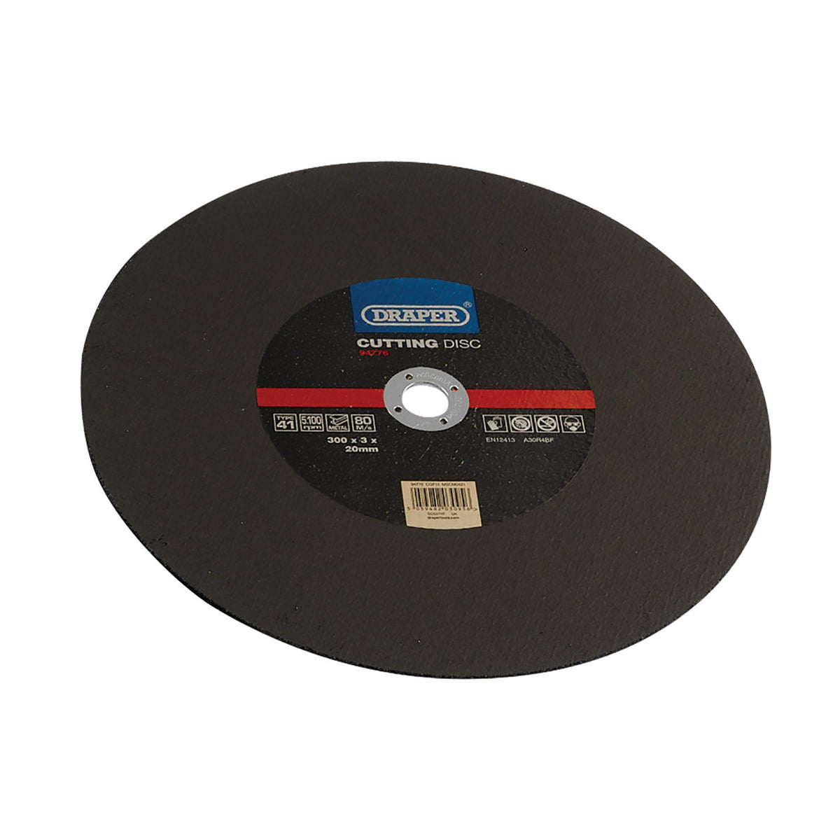 DRAPER Metal Cutting Disc, 300 x 3 x 20mm Model No. CGF11