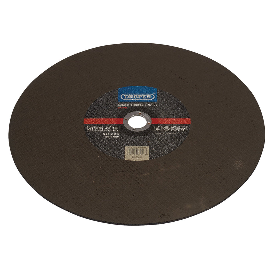 DRAPER Metal Cutting Disc, 355 x 3 x 25.4mm Model No. CGF12