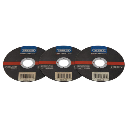 DRAPER Stainless-Steel/Inox Metal Cutting Disc, 115 x 1 x 22.23mm Model No. CGF13