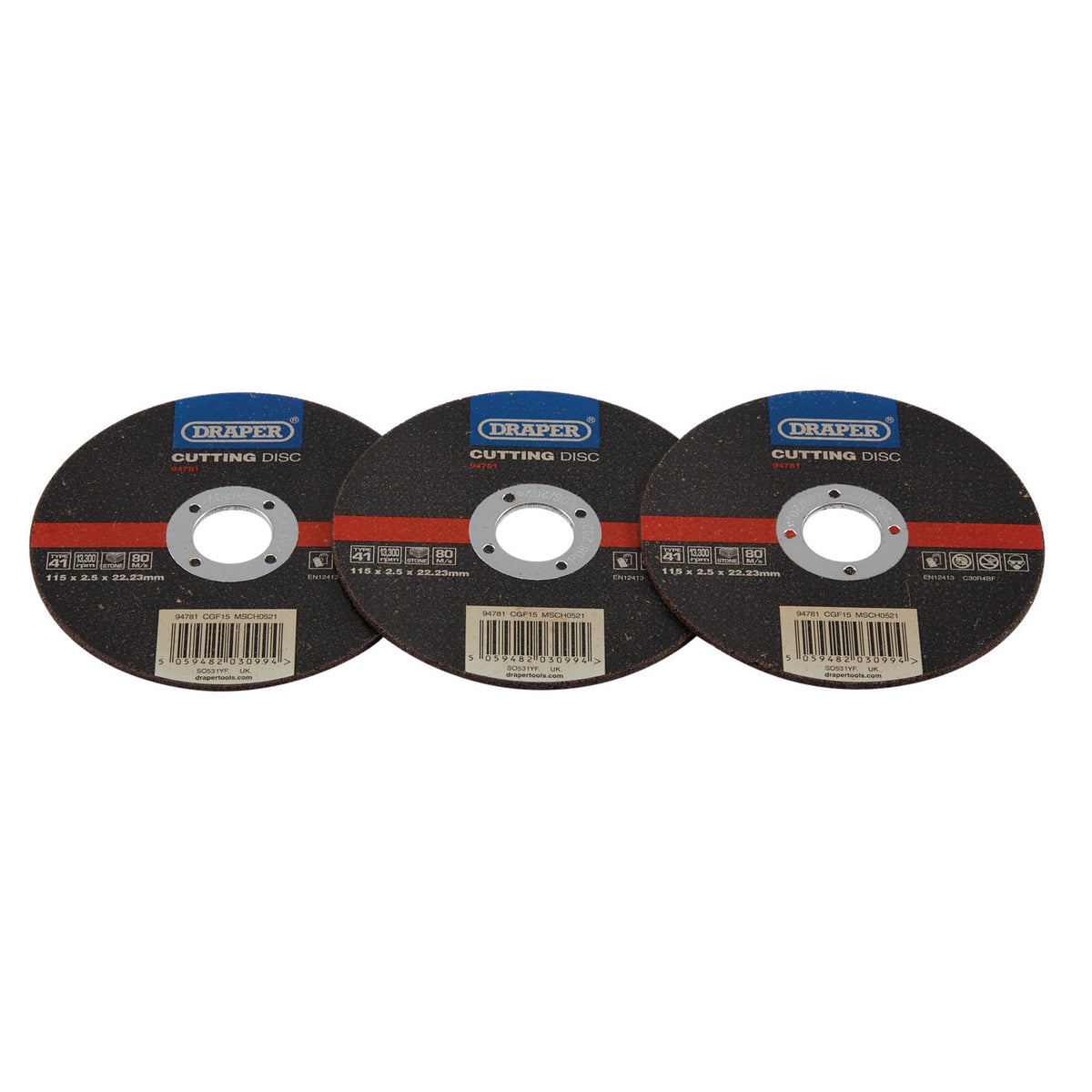 Flat Stone Cutting Disc, 115 x 2.5 x 22.23mm: Model No. CGF15
