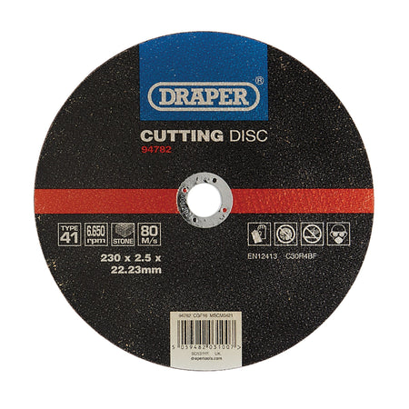 Flat Stone Cutting Disc, 230 x 2.5 x 22.23mm: Model No. CGF16