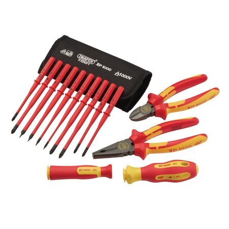 XP1000 VDE Slimline Interchangeable Screwdriver and Pliers Set (14 Piece): Model No. XP1000/TK4