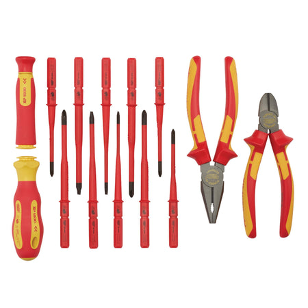 XP1000 VDE Slimline Interchangeable Screwdriver and Pliers Set (14 Piece): Model No. XP1000/TK4