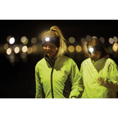 Headband with USB Rechargeable LED Torch, 1W, Black, One Size: Model No. HBT-BL