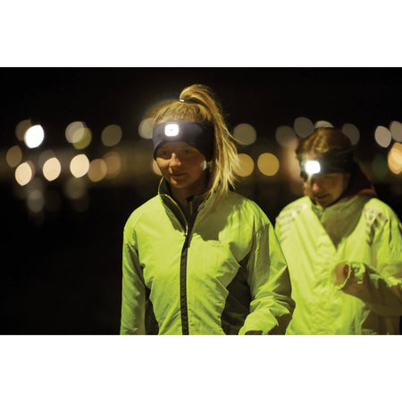 Headband with USB Rechargeable LED Torch, 1W, Black, One Size: Model No. HBT-BL