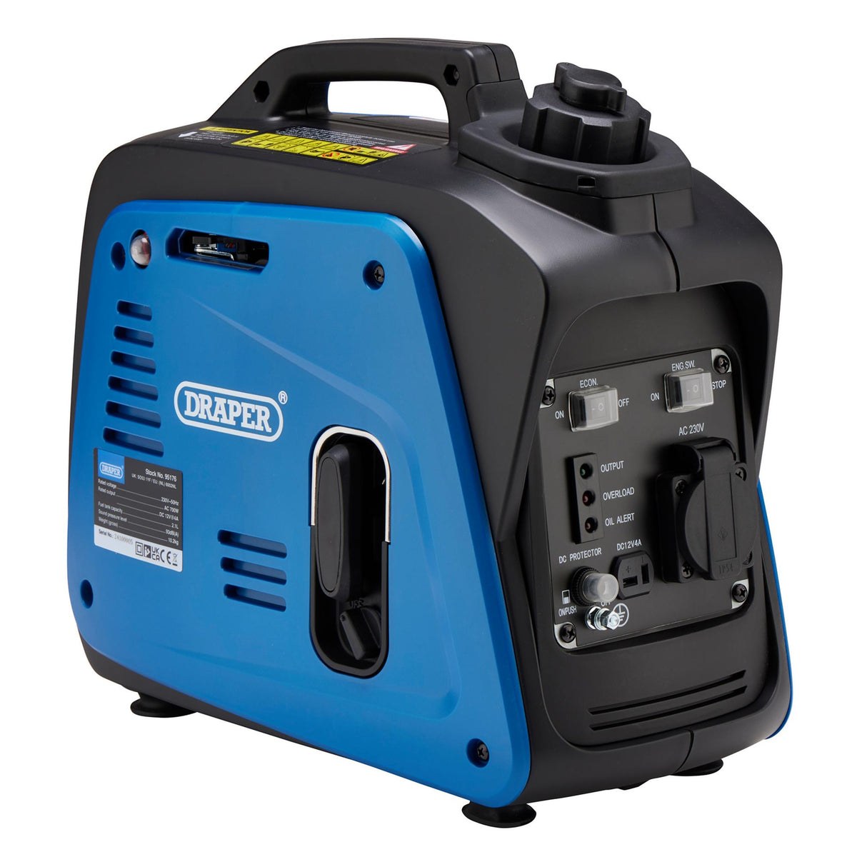 Petrol Inverter Generator, 700W: Model No. DGI800DI