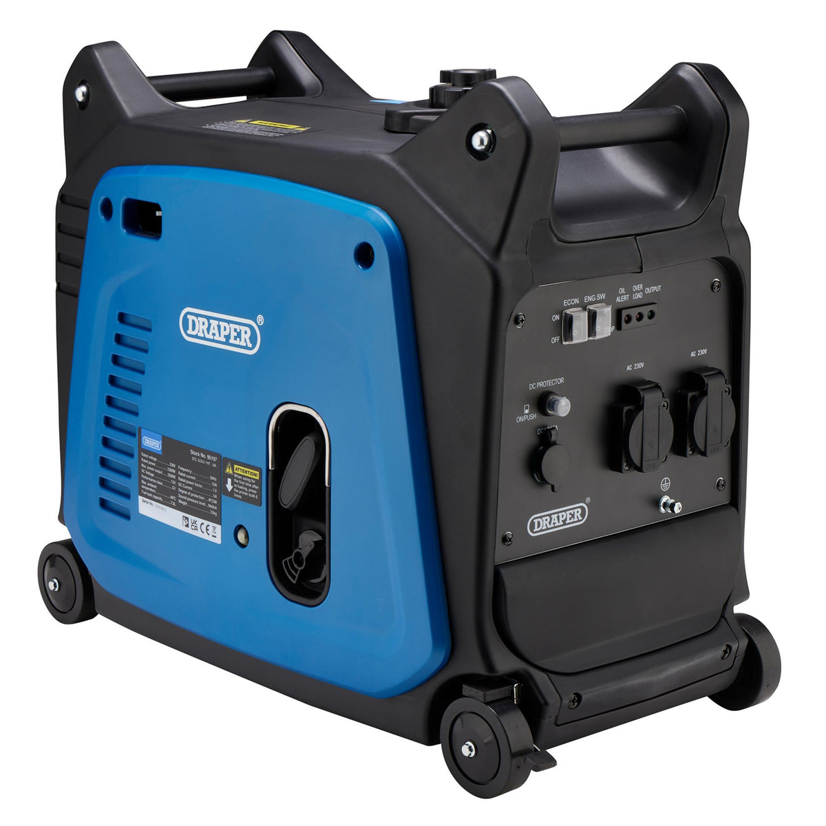 Petrol Inverter Generator, 2300W: Model No. DGI2600DI