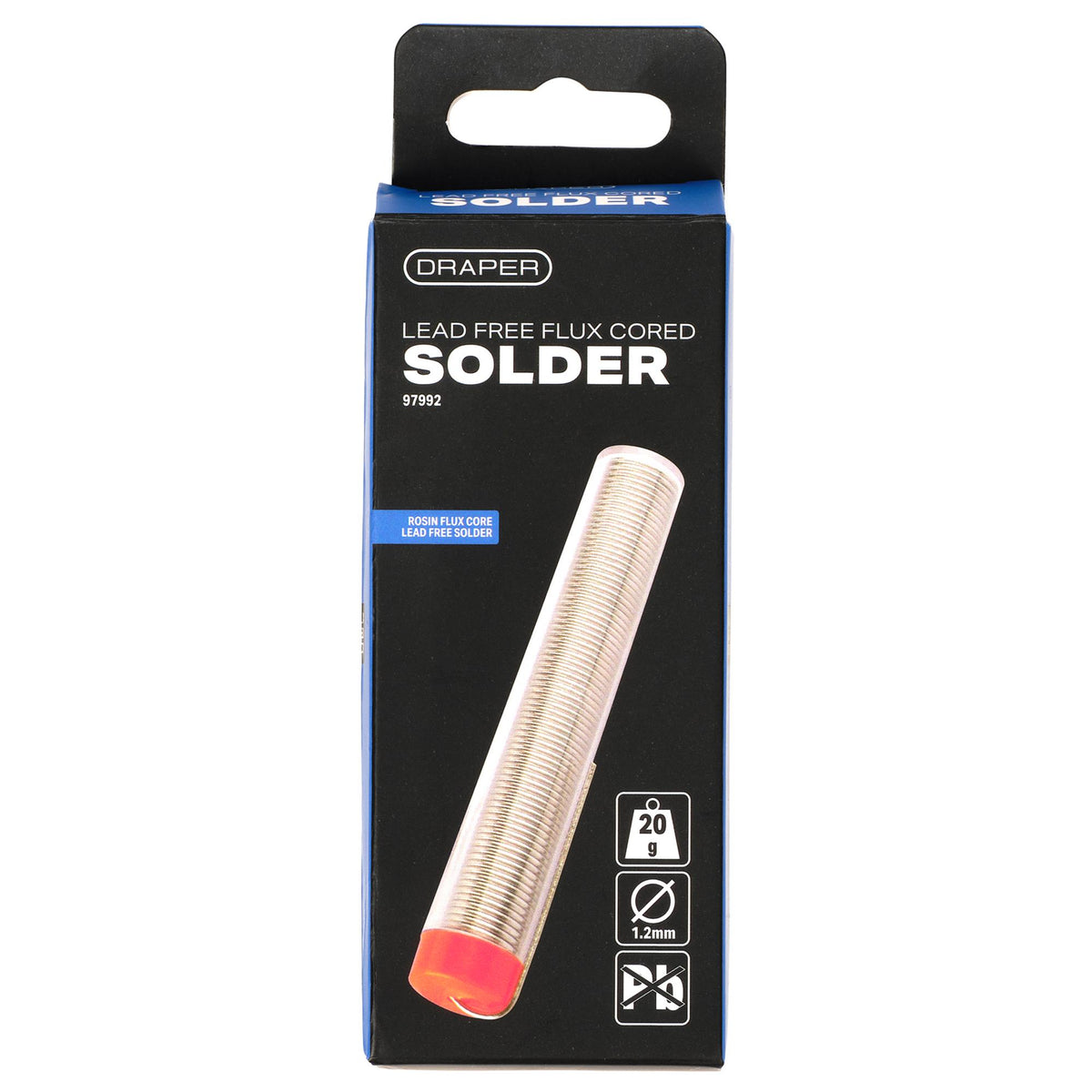 20G Tube of 1mm Lead Free Flux Cored Solder: Model No. SW 1 LEAD FREE