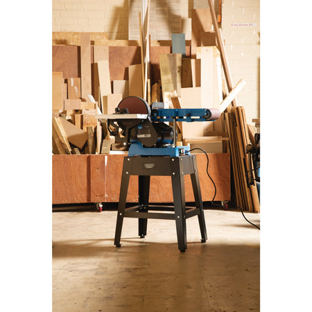 230V Belt and Disc Sander with Tool Stand, 750W: Model No. BDS750E