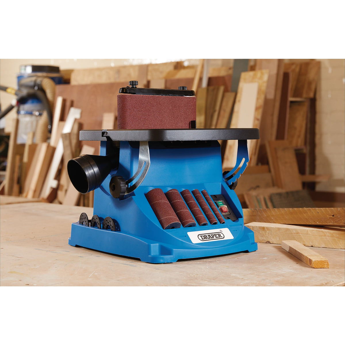 230V Oscillating Spindle and Belt Sander, 450W: Model No. OSBS450D