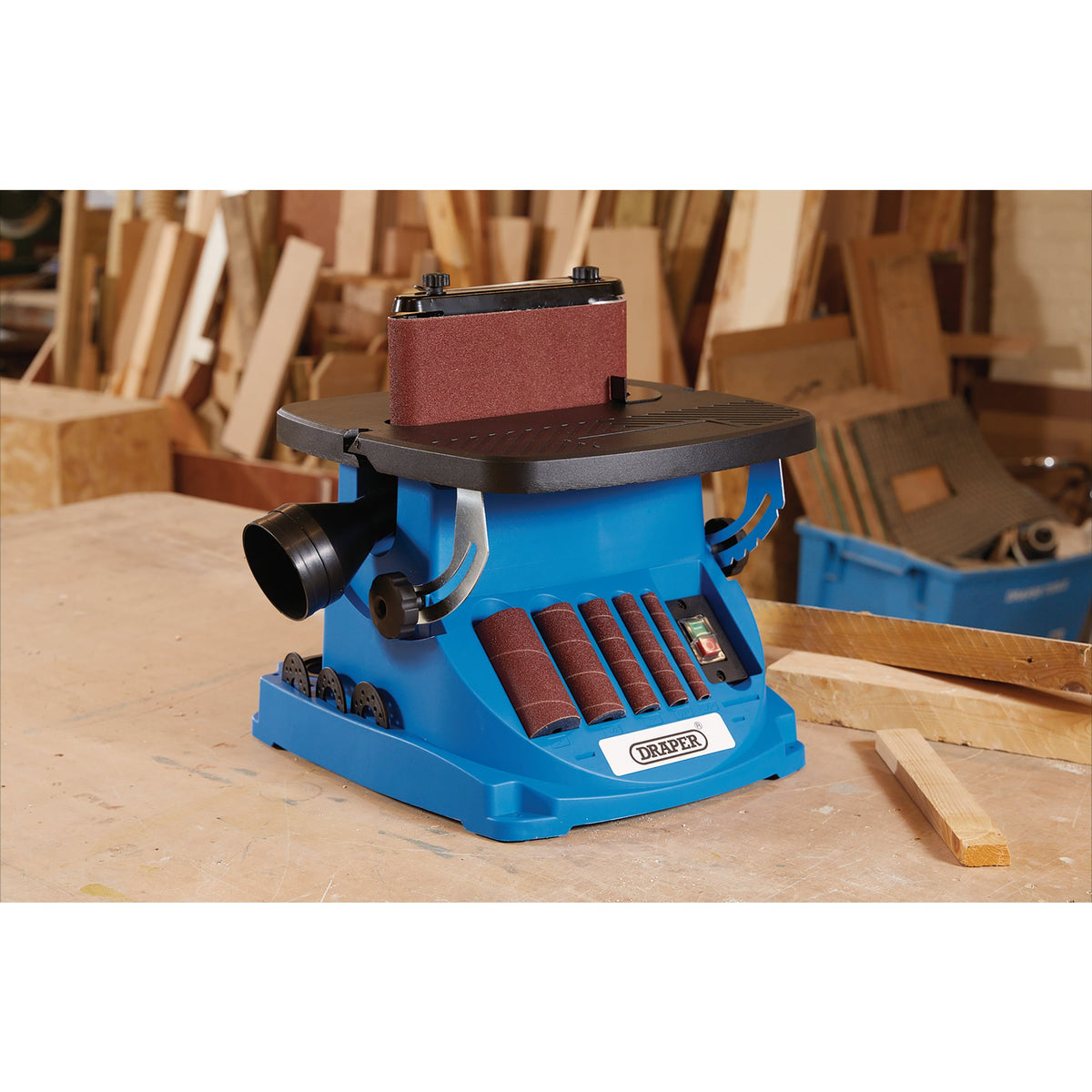 230V Oscillating Spindle and Belt Sander, 450W: Model No. OSBS450D