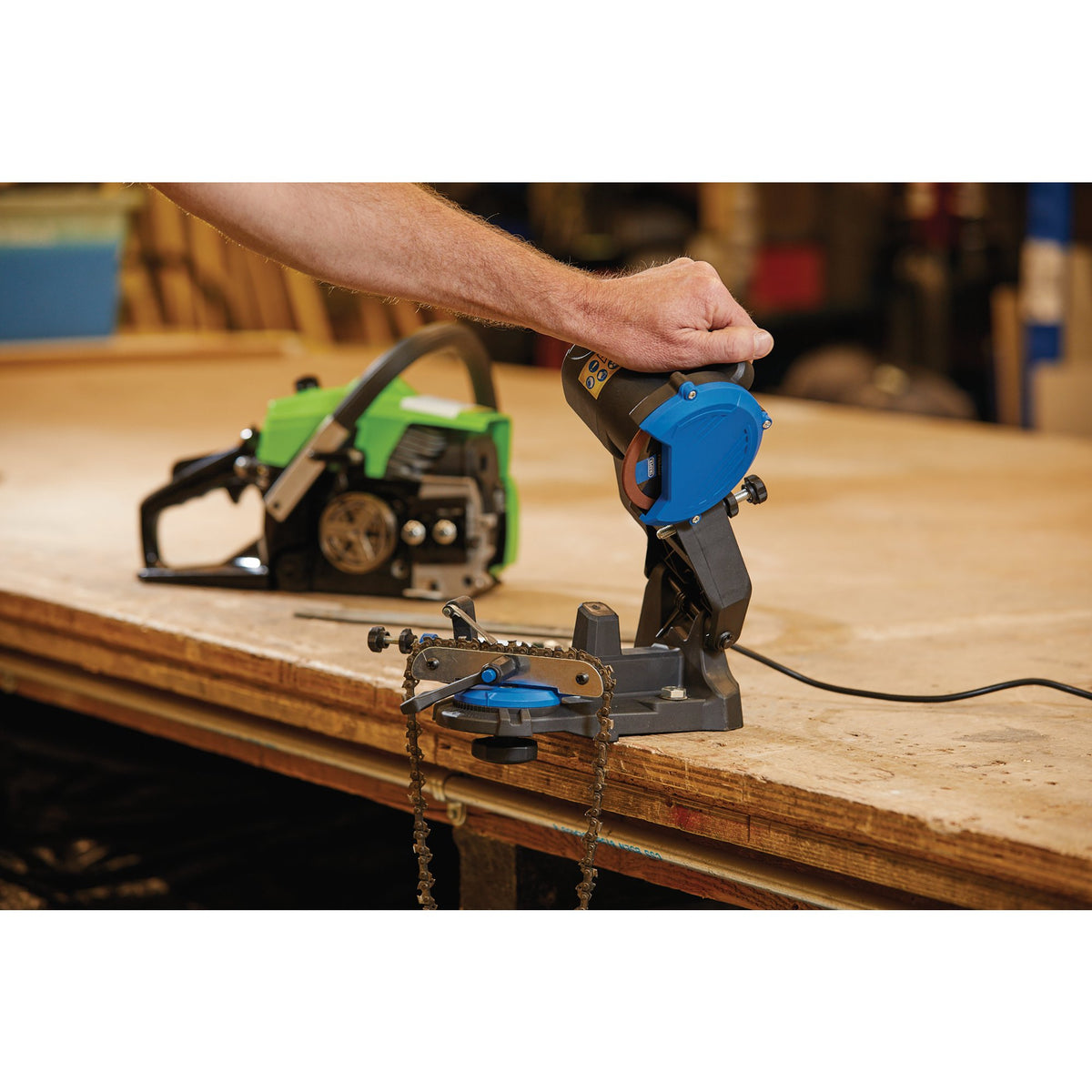 Draper Storm Force &nbsp;230V Chainsaw Blade Sharpener, 85W : Model No. SHP-CS