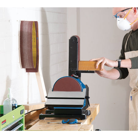 230V Belt, 100mm and Disc Sander, 200mm, 500W: Model No. BDS500D.