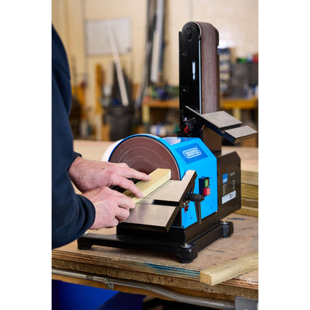 230V Belt, 100mm and Disc Sander, 200mm, 500W: Model No. BDS500D.