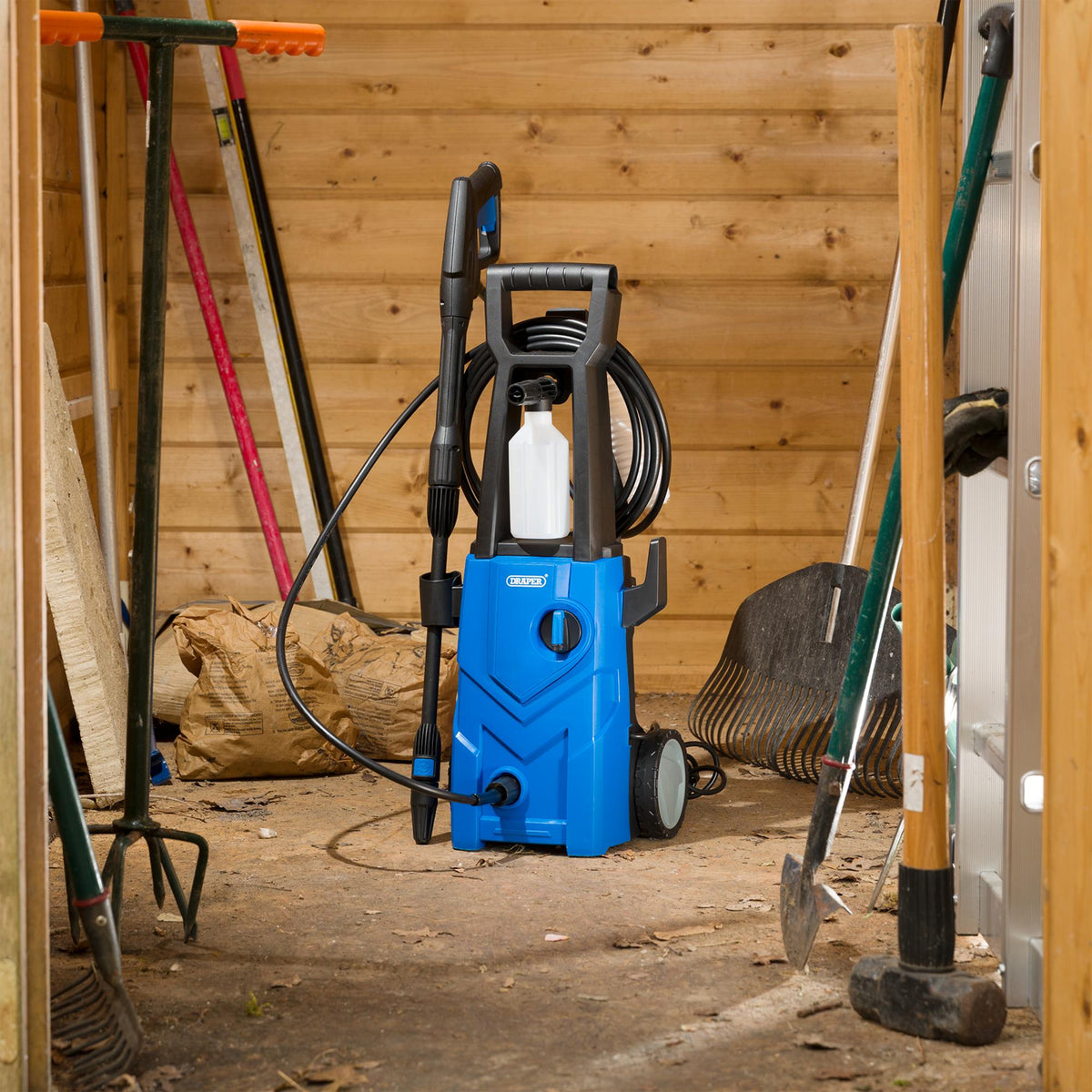 Draper 1600W Pressure Washer (135bar) Model No. PW1600/90D