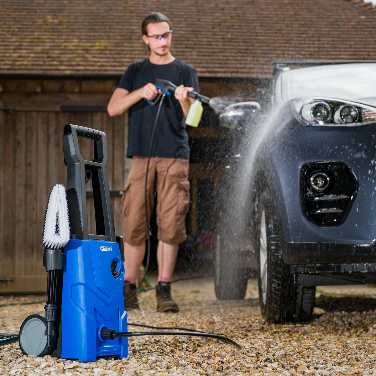 Draper 1600W Pressure Washer (135bar) Model No. PW1600/90D