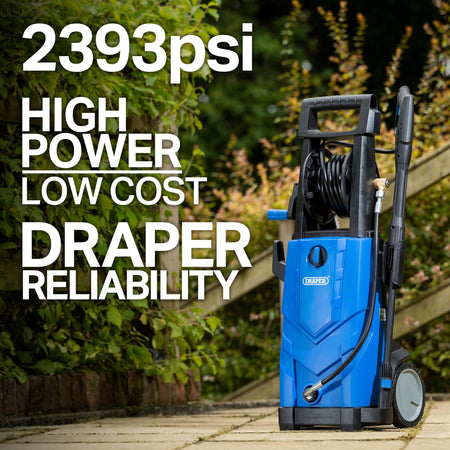 Draper 2200W Pressure Washer (165bar) Model No. PW2200/110D