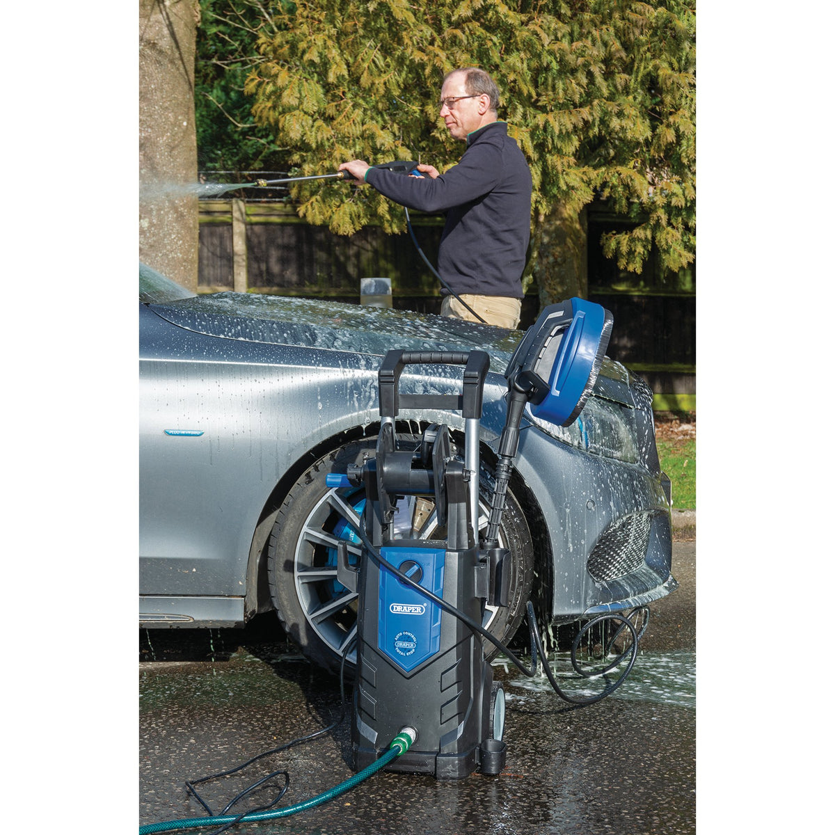 Draper 2100W Pressure Washer (165bar) Model No. PW2100I/110D