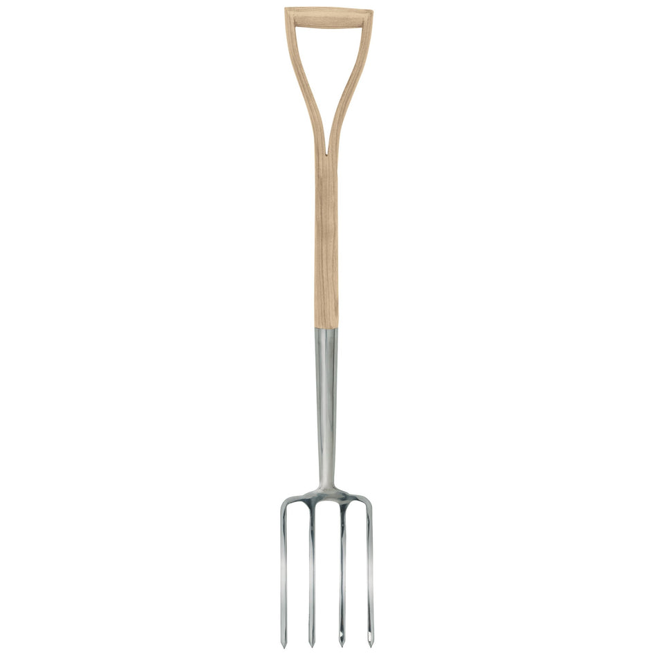 Draper Heritage Stainless Steel Border Fork with Ash Handle: Model No. DBFG/L