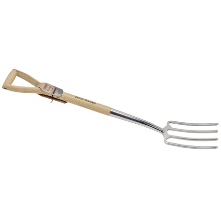 Draper Heritage Stainless Steel Border Fork with Ash Handle: Model No. DBFG/L
