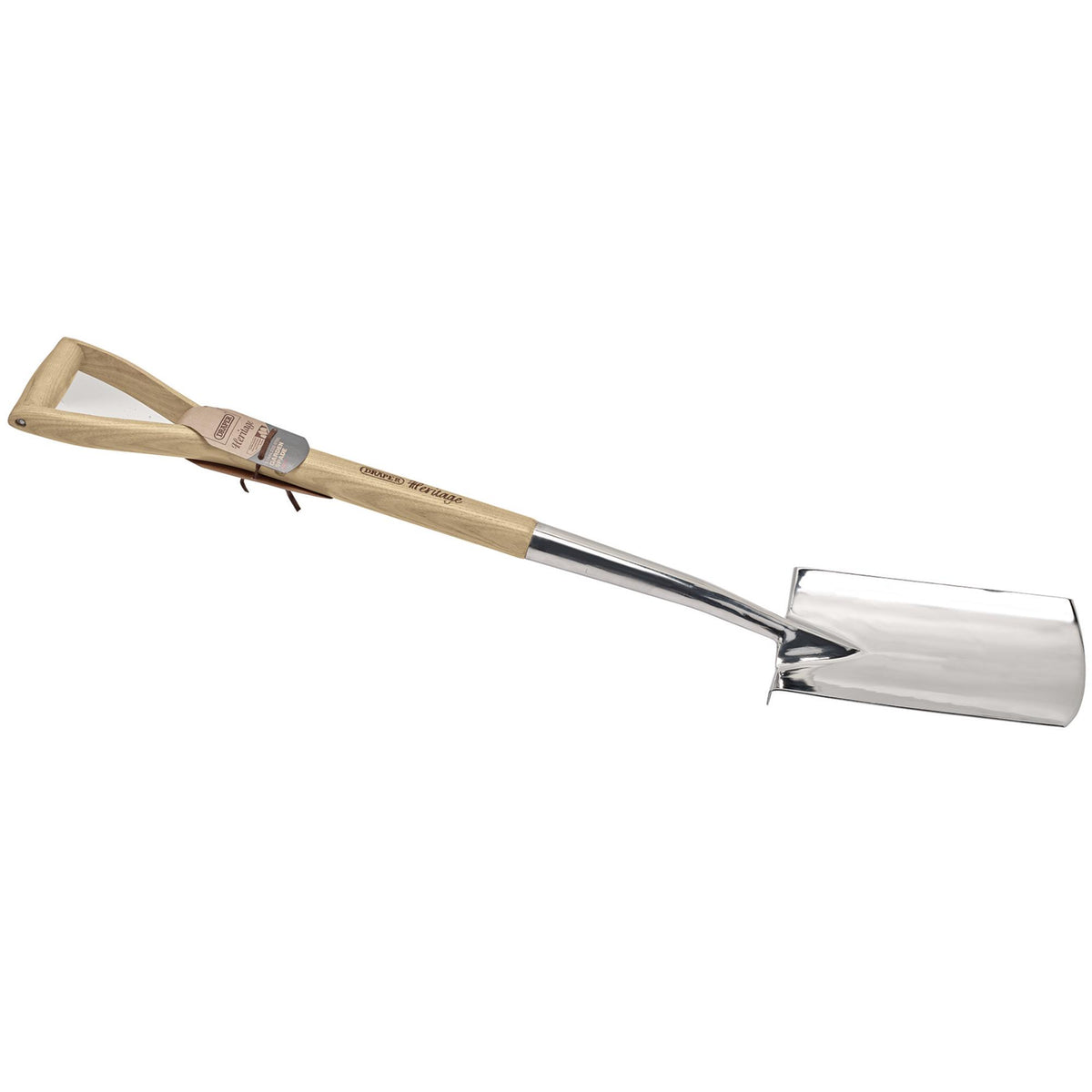 Draper Heritage Stainless Steel Digging Spade with Ash Handle: Model No. DDSG/L