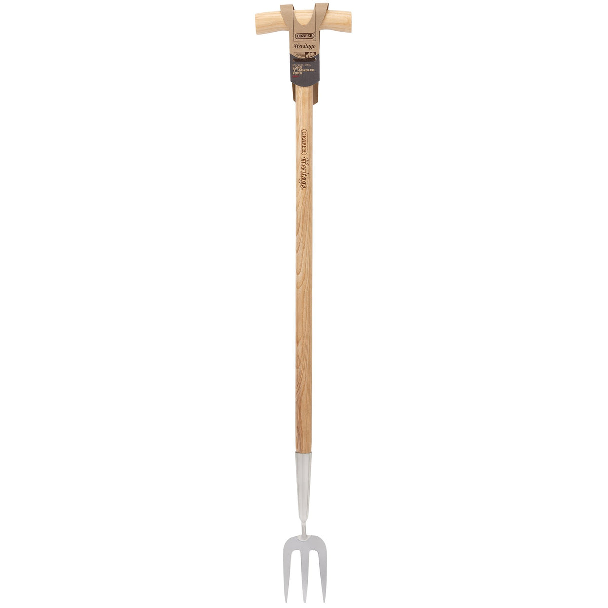 Draper Heritage Stainless Steel Fork With Ash Long Handle: Model No. GLTFG/L