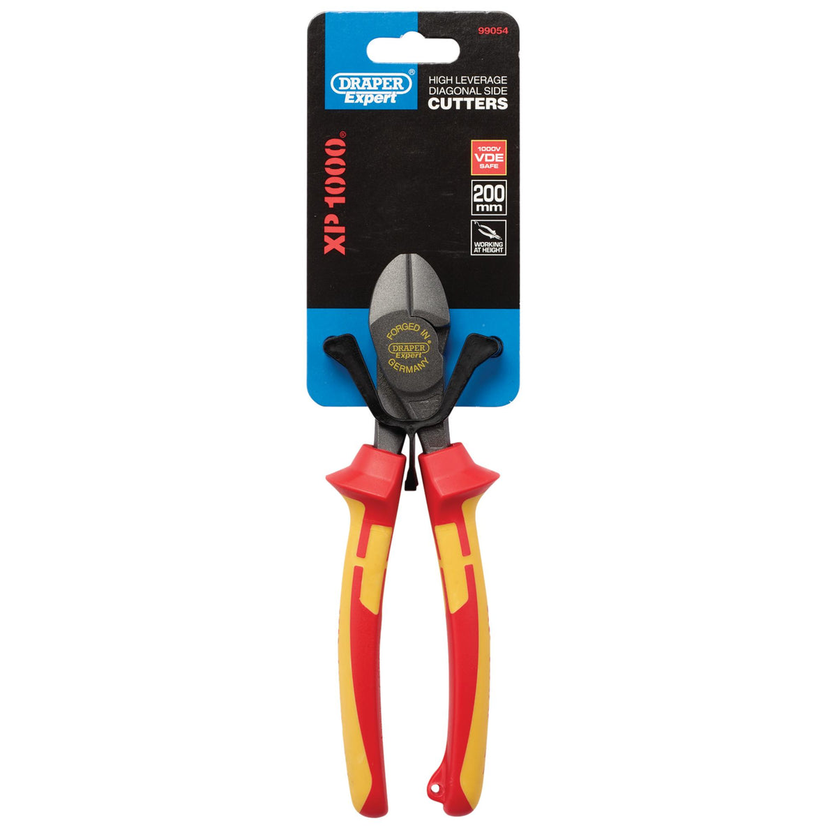 XP1000 VDE Hi-Leverage Side Cutter, 200mm, Tethered: Model No. XP1000HLSC