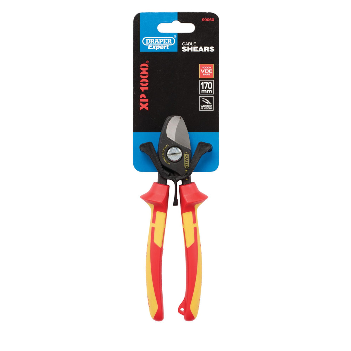 XP1000 VDE Cable Shears, 170mm, Tethered: Model No. XP1000CS