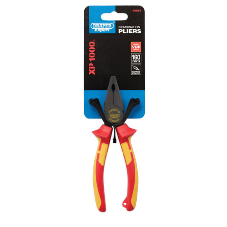 XP1000 VDE Combination Pliers, 160mm, Tethered: Model No. XP1000CP