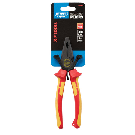 XP1000 VDE Hi-Leverage Combination Pliers, 200mm, Tethered: Model No. XP1000HLCP