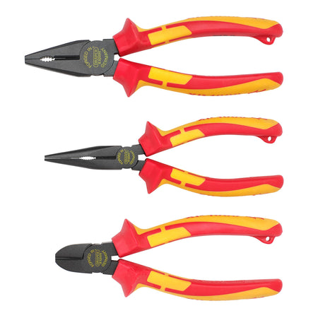 XP1000 VDE Pliers Set, Tethered (3 Piece): Model No. XP1000S3