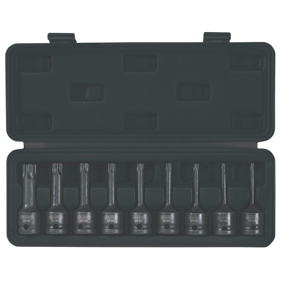 Draper 1/28221; Sq. Dr. Draper TX-STAR174; Socket Bit Set (9 Piece) Model No. 410/9/TX