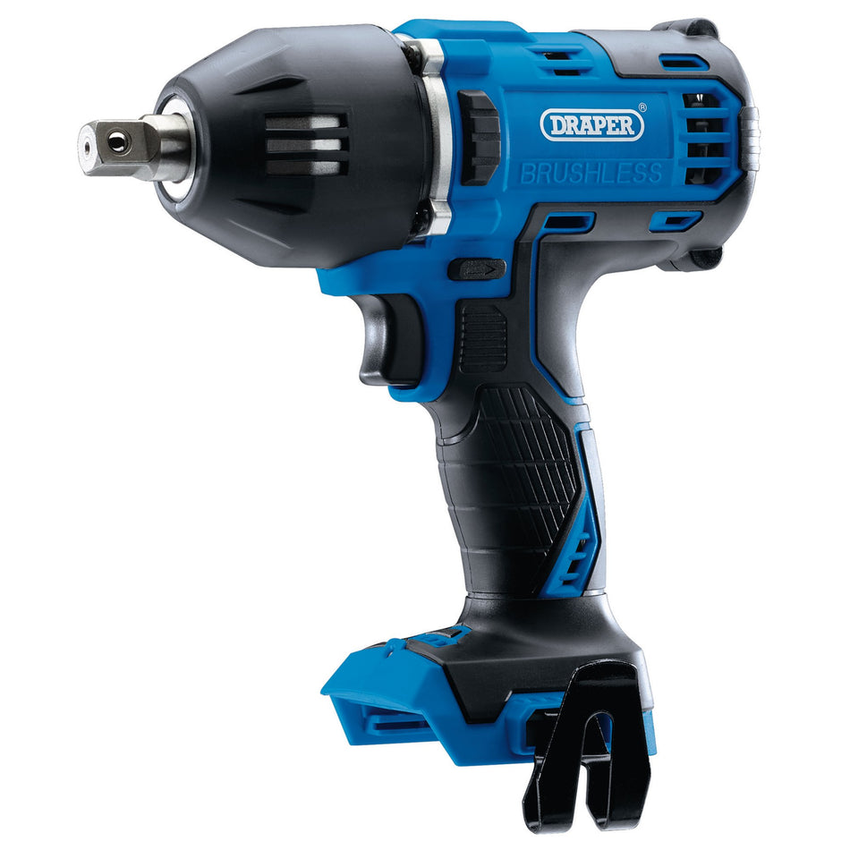 D20 20V Brushless Mid-Torque Impact Wrench, 1/2" Sq. Dr., 400Nm (Sold Bare): Model No. D20IW400/2