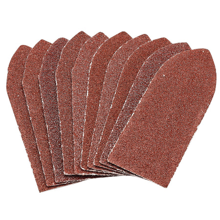 Draper Pack of Ten 60 Grit Hook and Loop Aluminium Oxide Sanding Sheets (32 x 92mm) Model No. APT259