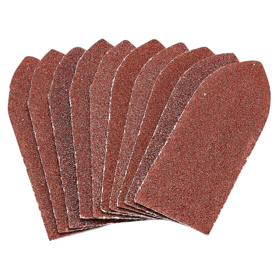 Draper Pack of Ten 60 Grit Hook and Loop Aluminium Oxide Sanding Sheets (32 x 92mm) Model No. APT259