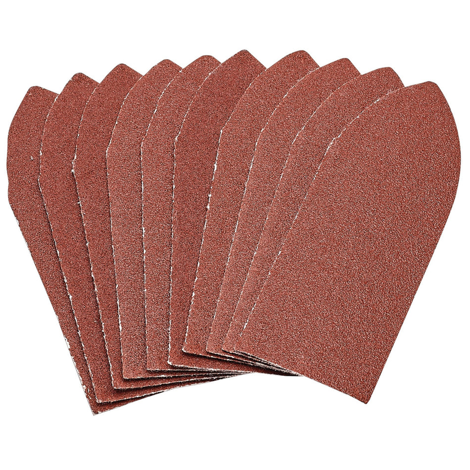 Draper Pack of Ten 120 Grit Hook and Loop Aluminium Oxide Sanding Sheets (32 x 92mm) Model No. APT259