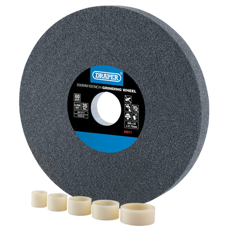 Draper Aluminium Oxide Bench Grinding Wheel 60G (200mm x 25mm) Model No. BG20025F