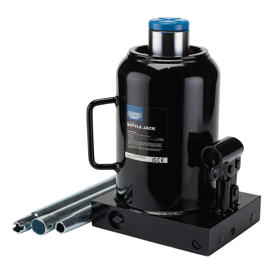 Draper Expert Hydraulic Bottle Jack, 50 Tonne: Model No. BJE50