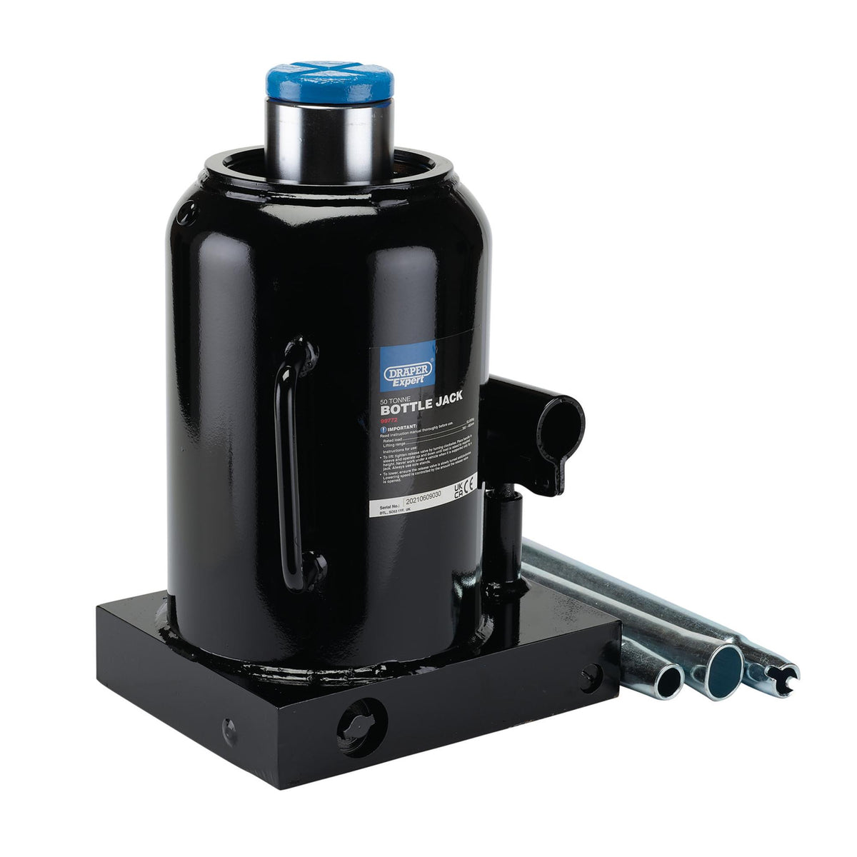 Draper Expert Hydraulic Bottle Jack, 50 Tonne: Model No. BJE50