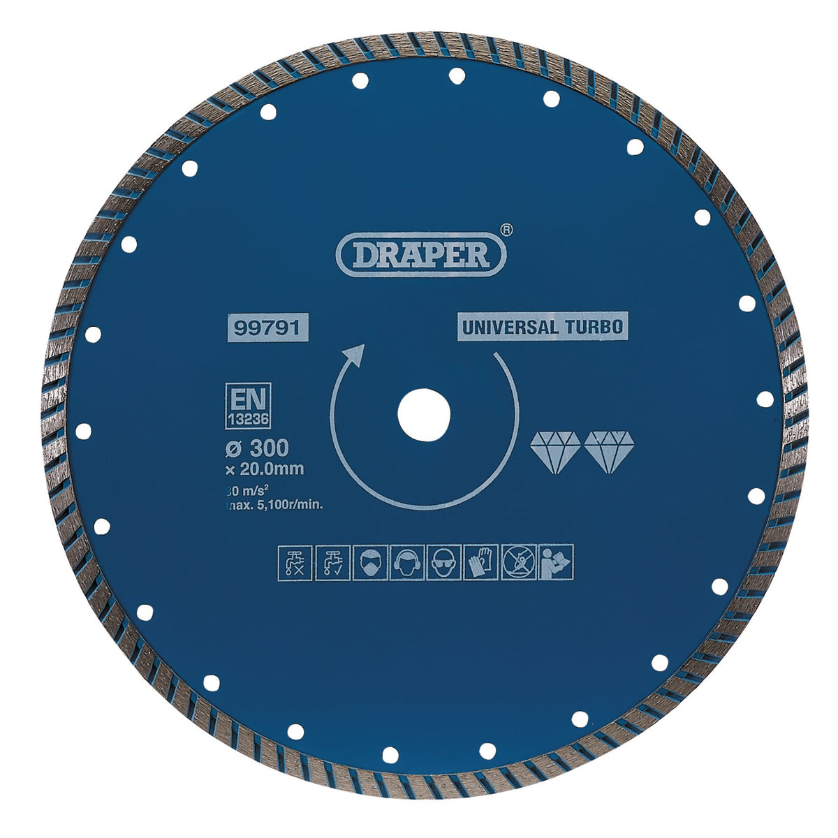 Draper Turbo Diamond Blade (300mm) Model No. DBT4