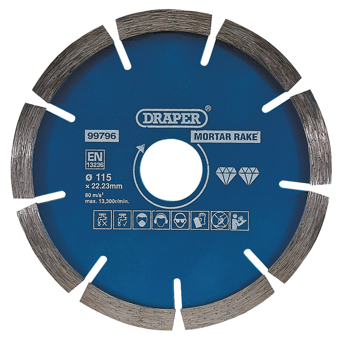 Draper Mortar Raking Diamond Blade (115mm) Model No. DBM1